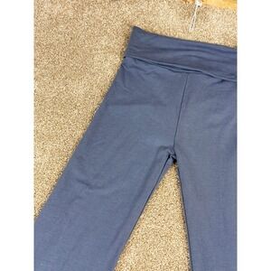 Mills by Millie Bobby Brown Foldover Womens Yoga Pants‎ XS Grey Flare Athleisure